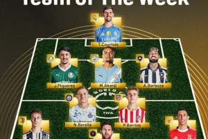 世俱杯第2轮最佳阵容：梅西、凯恩领衔锋线，迪马利亚&amp;巴雷拉在列